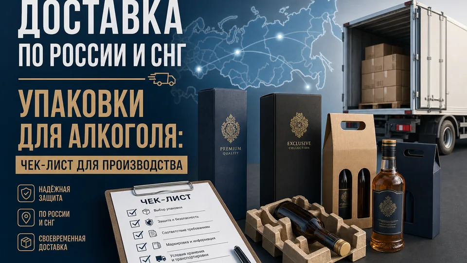 Доставка по России и СНГ упаковки для алкоголя: чек-лист для производства
