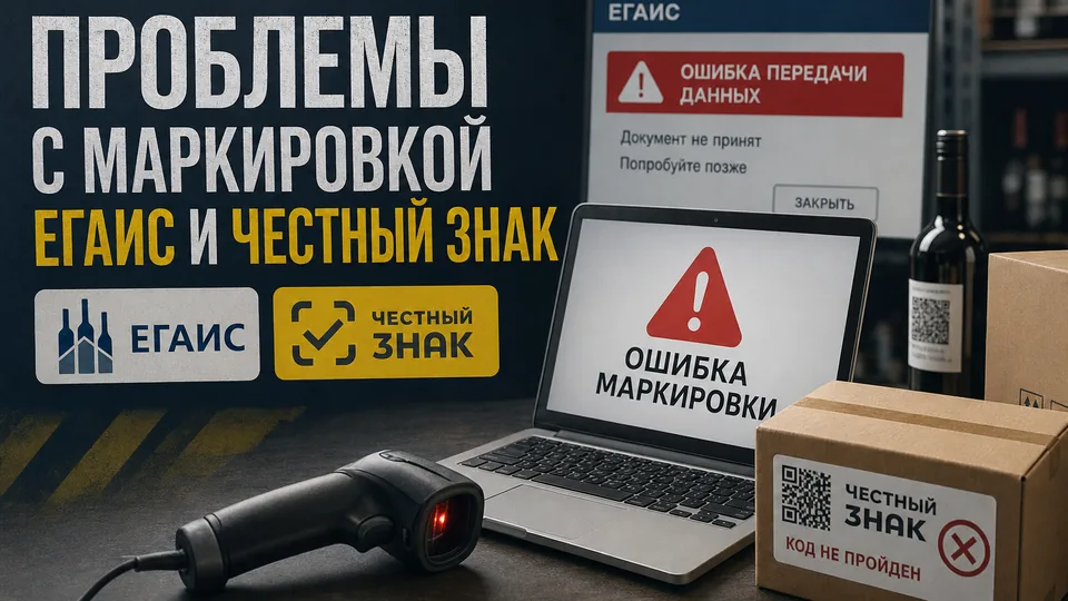 Проблемы с маркировкой ЕГАИС и «Честный знак»: что пошло не так и как это исправить