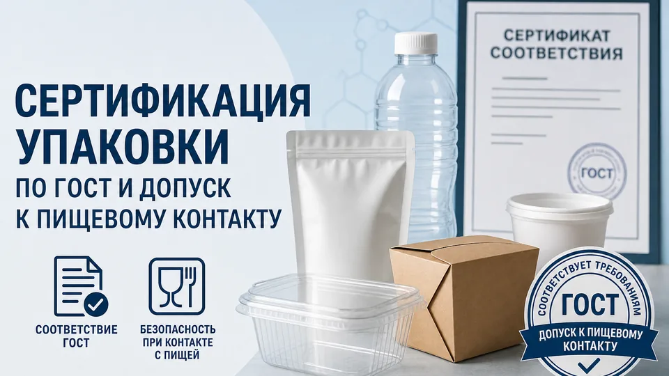 Сертификация упаковки по ГОСТ и допуск к пищевому контакту