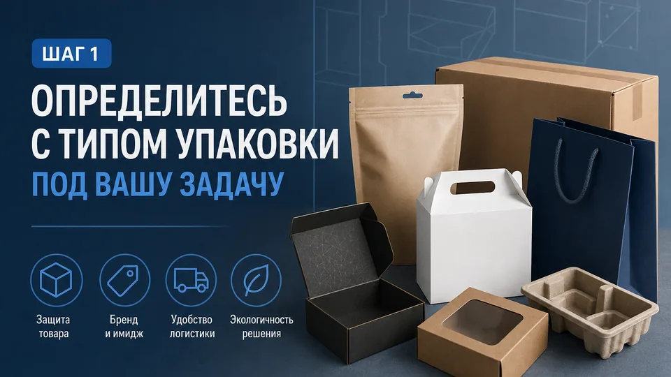 Шаг 1. Определитесь с типом упаковки под вашу задачу